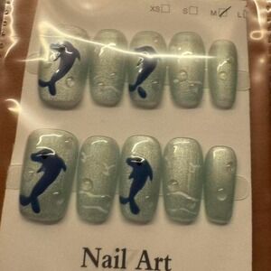 Aqua Splash Nail Set‎ – Dolphin Edition
